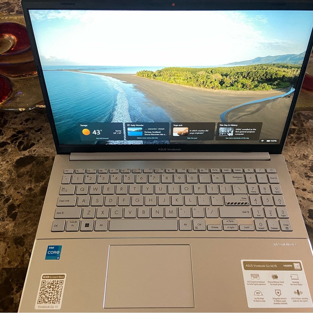 ASUS VivoBook Silver Laptop